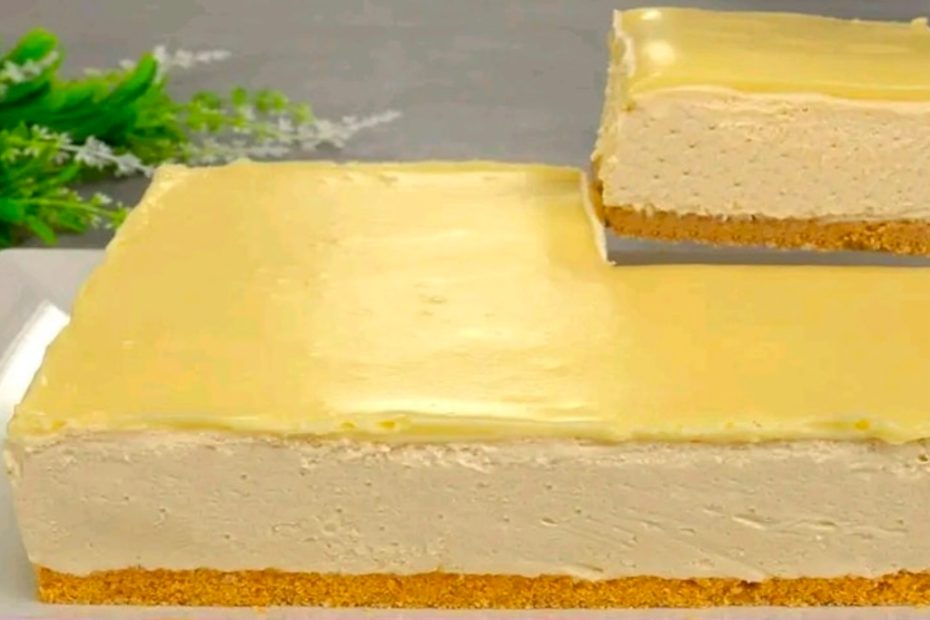 Torta de limão com creme de coalhada sem defeitos